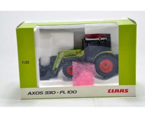 Schuco 1/32 Farm Issue comprising Claas Axos 330 Tractor and Loader. NM to M in Box.
