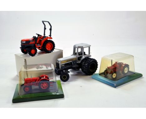 Misc tractor group comprising various makers includes Plastic Kubota issues and Scale Models White 2-155 in 1/32 scale plus t