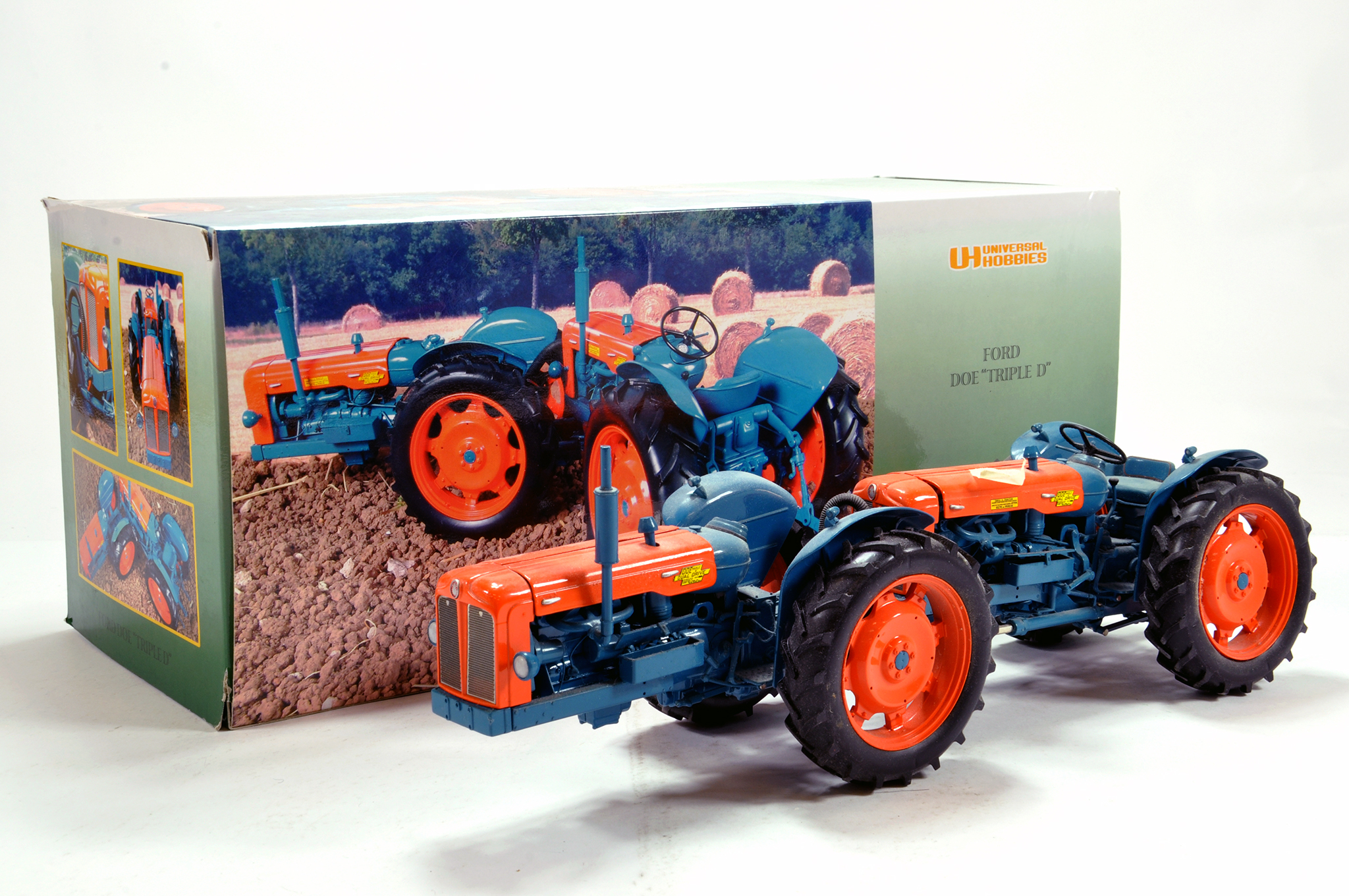 Universal Hobbies 1/16 diecast issue comprising Doe Triple D Tractor. G