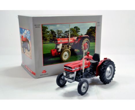 Universal Hobbies 1/16 Diecast Tractor Issue Comprising Massey Ferguson 135 in Dealer Box. VG to E in Box.