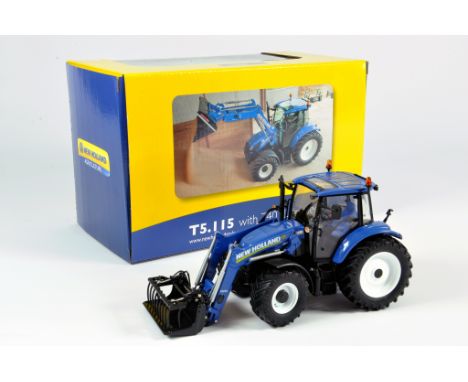 Universal Hobbies 1/32 Farm Issue comprising New Holland T5.115 Tractor with Loader. E to NM in Box.