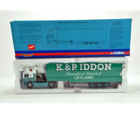 Corgi 1/50 Diecast Truck Issue Comprising No. CC11912 ERF EC Step Frame Curtainside in livery of KP Iddon. E to NM to M in Bo