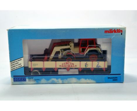 Marklin Gauge 1 Circus Wagon Issue with 1/32 Tractor with Loader. Scarce Musuem edition 2001. NM to M in Box. 