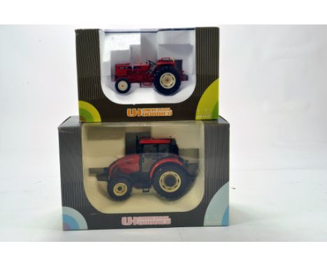 Universal Hobbies 1/32 Farm Duo comprising Zetor and Renault Tractor issues. E to NM in Boxes. (2)