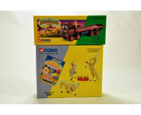 Corgi Diecast Issues comprising Chipperfield Circus Figures plus Leyland 8 Wheel Truck. NM in Boxes. (2)