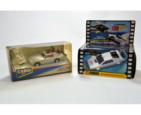 Corgi James Bond Aston Martin No. 94060 plus Corgi No. 269 James Bond Lotus Espirit. NM in Boxes. (2)