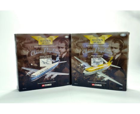 Corgi 1/144 Diecast Aircraft duo Issue comprising No. 47609 Vickers Viscount 836 BMA plus No. AA30504 Vickers Viscount Northe