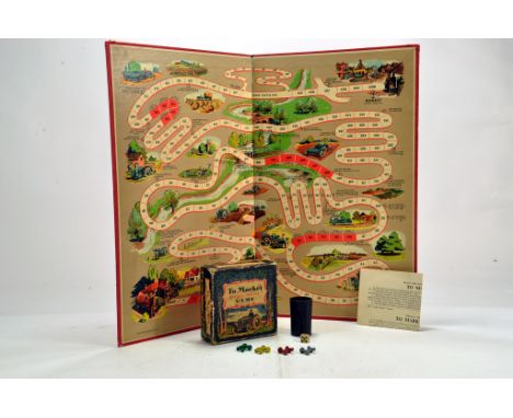 Scarce and original Chad Valley Ferguson Tractor Themed To Market Board Game. Repro instructions and replacement dice / shake