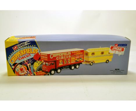 Corgi Classics Diecast Issues comprising No. 97888 Chipperfield Circus Foden Pole Truck and Caravan. NM in Box.