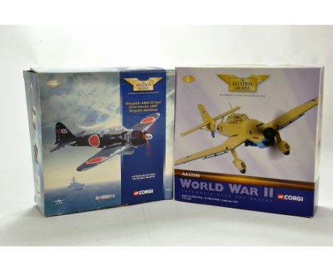 Corgi 1/72 Diecast Aircraft duo Issue comprising No. AA33102 Mitsubishi A6M3 IJNAF plus No. AA32506 Junkers JU87B. E to NM in