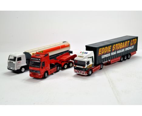 Diecast Truck Trio comprising Corgi and Siku issues. VG to E. (3)