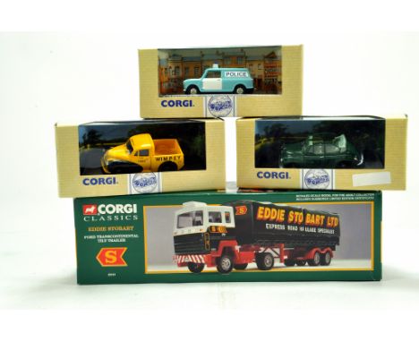 A group of diecast commercials comprising Corgi Classics. Various issues. NM, mostly in Boxes. (4)