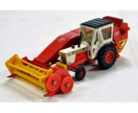 Corgi Toys David Brown 1412 tractor with JF Combine Attachment. Generally G to VG. 