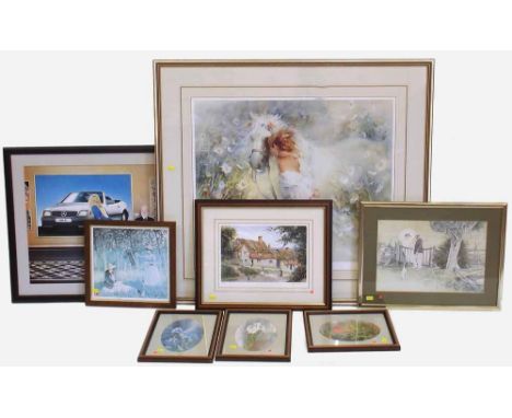 Willem Haenraets signed print, Trist print and six other prints. Condition report: see terms and conditions