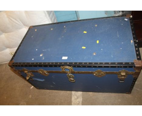 A LARGE BLUE TRUNK