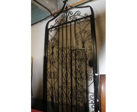 A VERY LARGE CAST GARDEN GATE HEIGHT 290 cm x  LENGTH 110 cm
