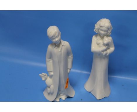 TWO ROYAL WORCESTER FIGURES, 'BEDTIME' AND 'GOODNIGHT'  (2)