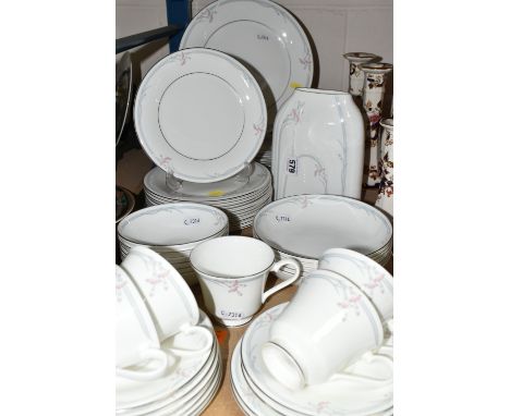 A FORTY EIGHT PIECE ROYAL DOULTON 'CARNATION' H5084 DINNER SERVICE, comprising ten dinner plates, eleven tea plates, five sid