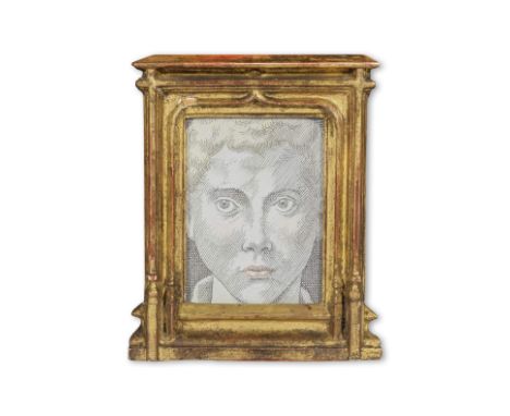 Pierre Le-Tan (French, 1950-2019)Portrait d'un jeune homme, d'après Parmigianino (Le Parmesan) 2003encre noire, aquarelle, re