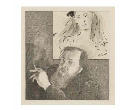 Pierre Le-Tan (French, 1950-2019)Portrait de Christian Bernard 1986signé Le Tan (en bas à droite)encre noire sur papiersigned