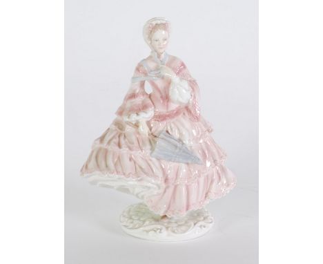 ROYAL WORCESTER LIMITED EDITION CHINA FIGURE '1855: THE CRINOLINE' from the 'Walking-out Dresses of the 19th Century' series,