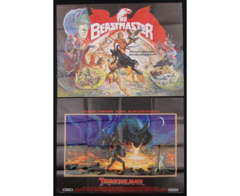 Flash Gordon (Universal 1980),Quad poster, 40x30" (NM), Clash of the Titans (MGM 1981) Quad poster (NM), The Beastmaster (MGM