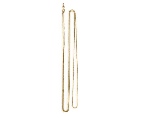 A GOLD CHAIN, the fancy-link chain with swivel clasp, total gross weight approx. 15g, length approx. 135cmCondition Report:  