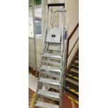 2 Pairs Aluminium Step ladders (Location: Bushey. Please Refer to General Notes)