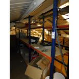 3 Bays Light Gauge Boltless Steel Racks Comprising 4 Uprights, 17 Cross Beams & 6 Chipboard