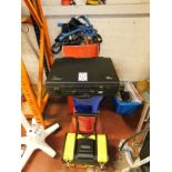 2 Step Stools, Toolbox, Ratchet Straps, Folding Ramps, etc. (Location: Bushey. Please Refer to