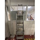 Youngman 200 4-Part Multi-Purpose Ladder & Pair Aluminium Step Ladders (Location: Bushey. Please