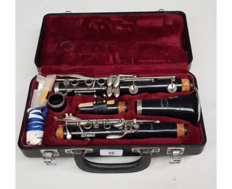 A Jupiter clarinet with case. 