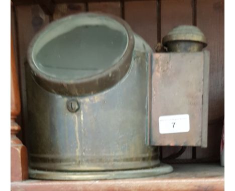 A ship's binacle compass. 
