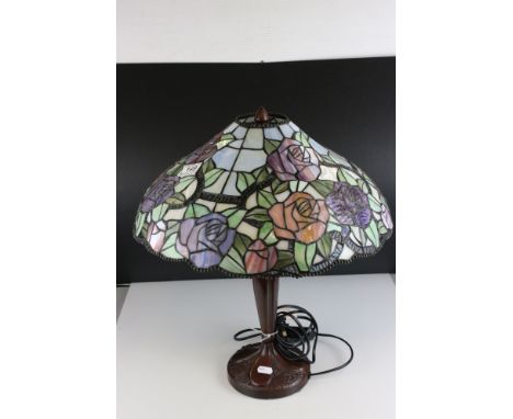 Tiffany style Table Lamp, 50cms high 