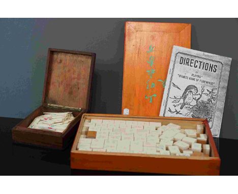 Boxed Four Winds Chinese game of Mahjong 