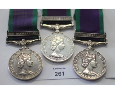 THREE CSM's WITH BAR NORTHERN IRELAND. Three Campaign Service Medals with bar Northern Ireland named to 1. 24508918 Tpr D P H