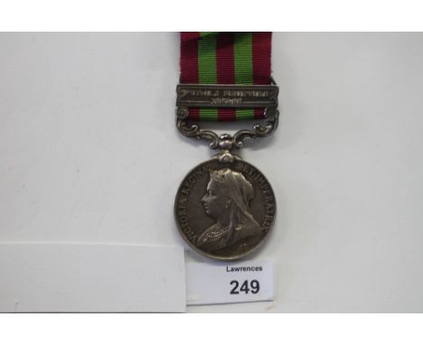 AN IGS 1895 MEDAL TO THE SOMERSET LIGHT INFANTRY. An India General Service Medal with bar Punjab Frontier 1897-98, named to 4