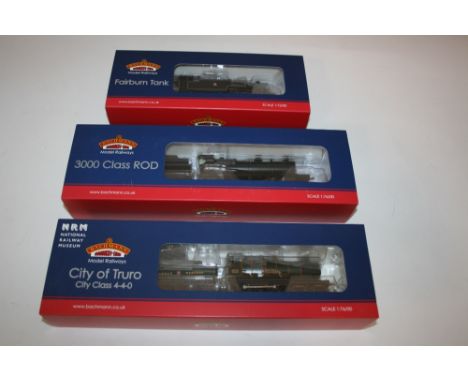 BACHMANN LOCOMOTIVES 3 boxed locomotives, 32-875DC Fairburn Class 42085, 31-127 Class Rod 3023, and City of Truro 3717 (part 
