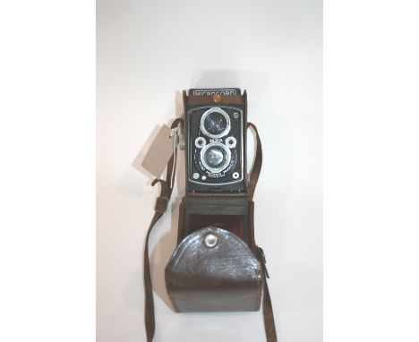 MICROCORD CASED CAMERA a Microcord MPP Camera, the lenses by Ross of London. In it's original case, also with a leather cased