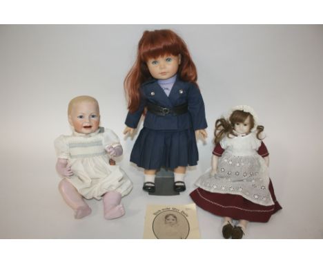 PRINCE WILLIAM DOLL - MAUREEN MARTIN a bisque head replica doll of Prince William, made in 1984 by Maureen Martin. Also with 