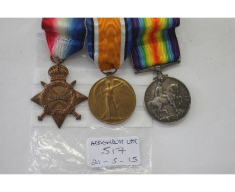 A ROYAL ARMY MEDICAL CORPS TRIO. A 1914/15 Star, British War & Victory medals named to 2247 Pte/A Cpl. F W Rabjohns RAMC. Mou