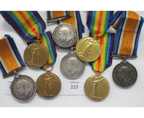 GT WAR MEDAL PAIRS. British War & Victory medal pairs named to 1. 3163 Tpr E A Tatlow Guards Machine Gun Regt (Ernest). 2. 20