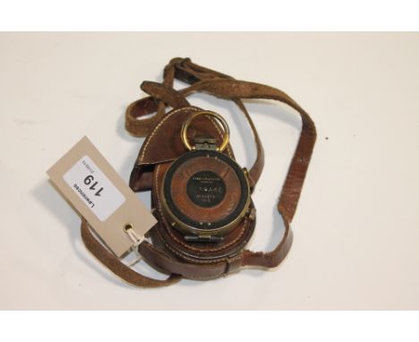 A CASED MILITARY COMPASS. A Short & Mason Ltd London 1916 dated cased Verner's pattern Compass, Martins Birmhm 1916 on the le