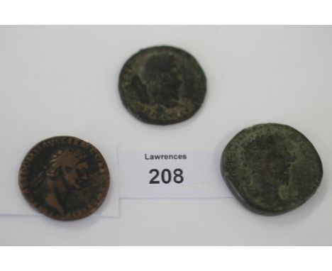 A TRAJAN SESTERTIUS etc. IMP CAES NERVAE TRIANO AVG GER DAC obverse, reverse of Artemis in Shrine  (Lydia) SC. 25.1 gms in wo