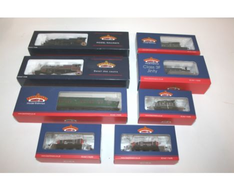 BACHMANN BOXED LOCOMOTIVES 3 boxed locomotives, 32-233 Class 3F Jinty, 32-178 Crab 2715, and 32-175 Crab 13098. Also with 5 b