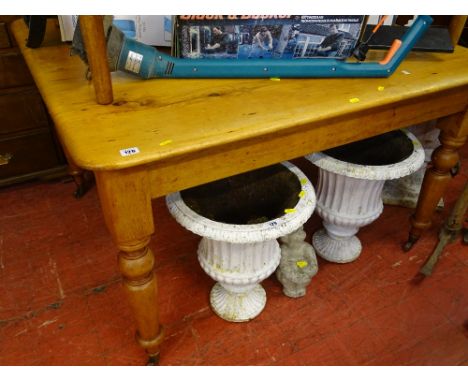 Stripped pine vintage farmhouse table