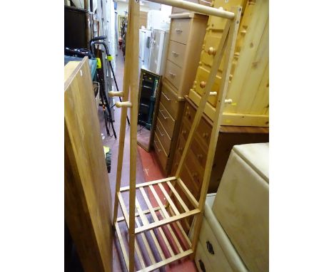 Modern light wood clothes rack