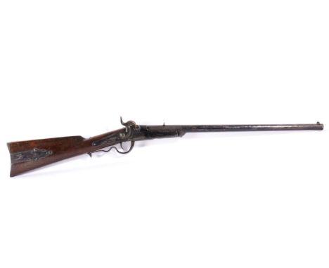 An American Civil War Period Gallager Percussion Carbine by Richardson & Overman, with 56cm round barrel, the right side of t