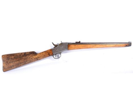 A Swedish M1870 Rolling Block Carbine, obsolete 12mm calibre, the 46cm barrel with hinged ladder rear sight, stamped E.S. T.N