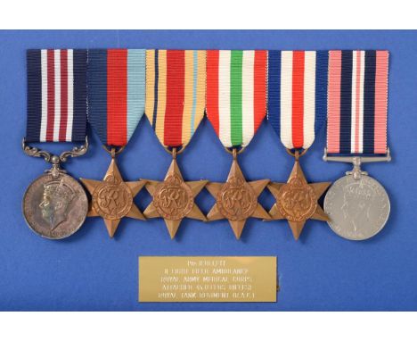 An Immediate Second World War Meteiriya Ridge M.M. Group of Six Medals, awarded to 7377948 PTE,R.ULLETT. R.A.M.C. (attached t